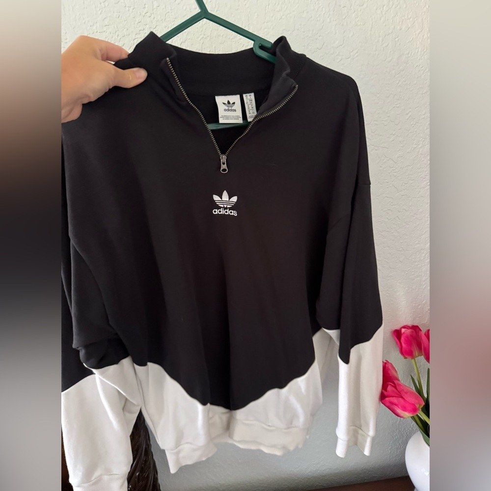 Adidas Black Zip-Up Jacket